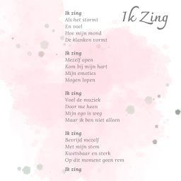 Ik zing