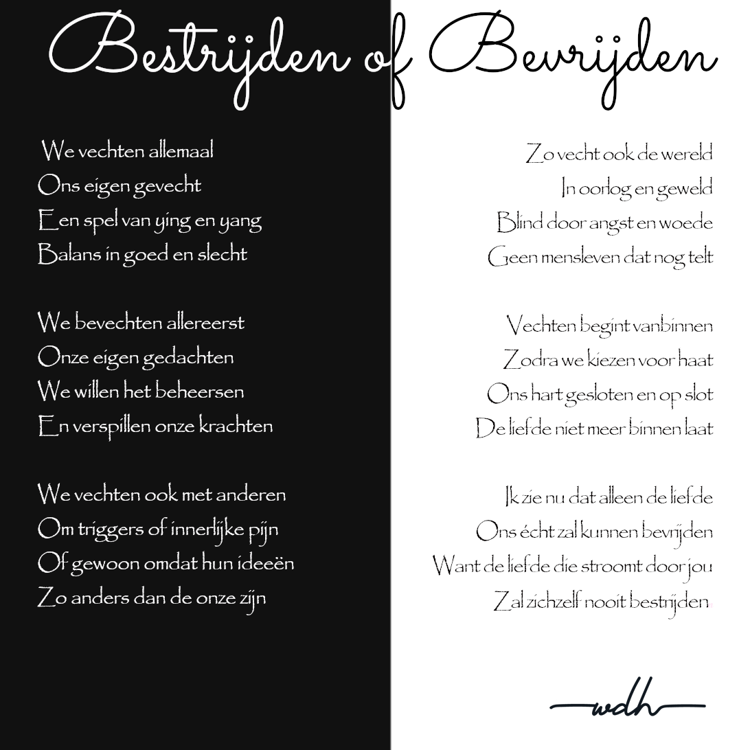 Bestrijden of bevrijden